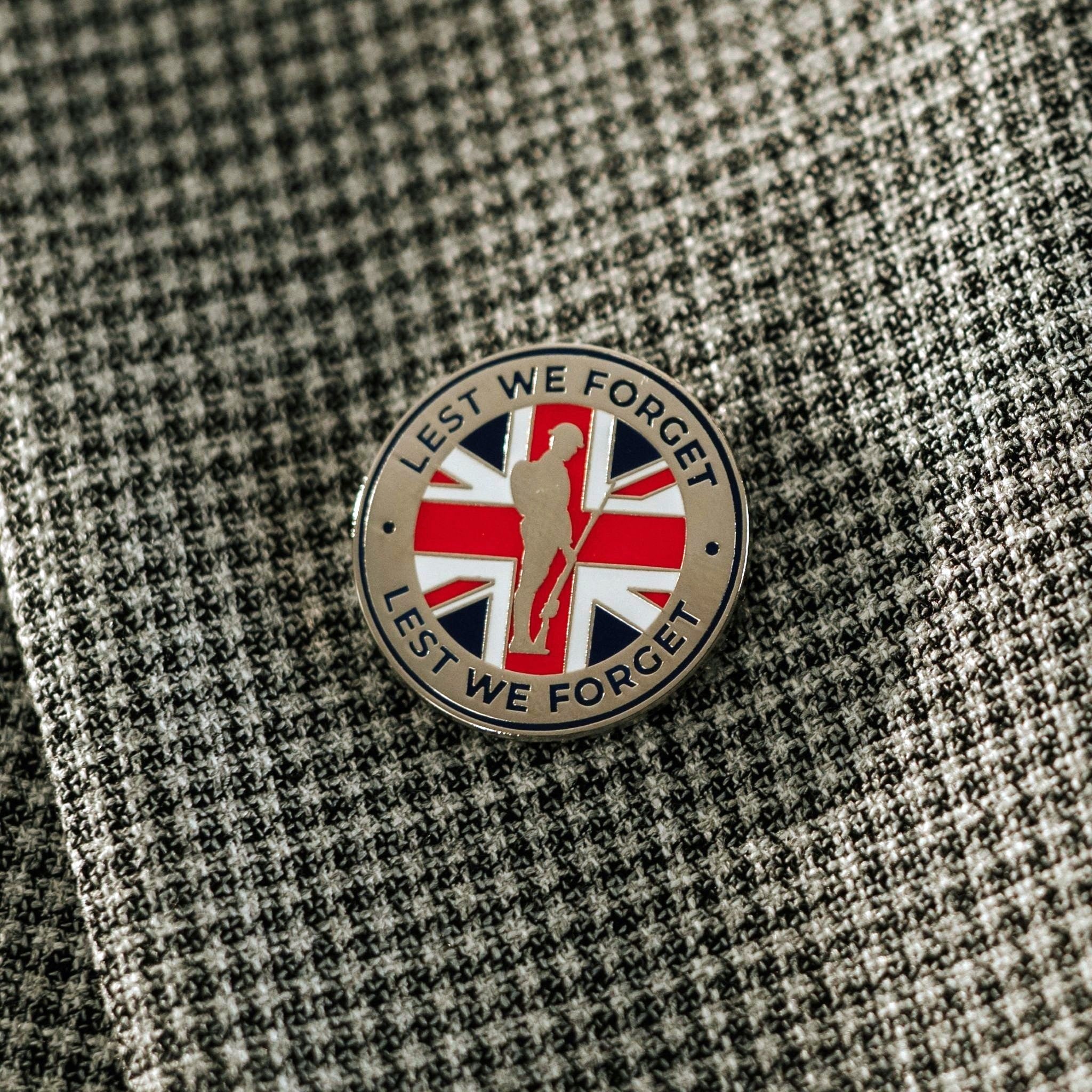 Union Statues Royal British Veterans Enterprise Shop | Remembrance Union Jack Lapel Pin