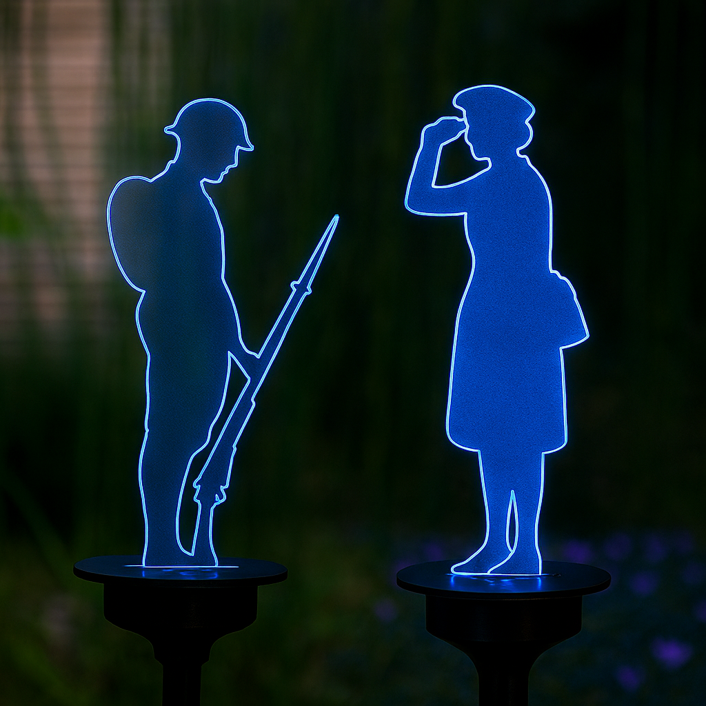 Royal British Veterans Enterprise Shop | Solar Garden Tommy & Woman In War